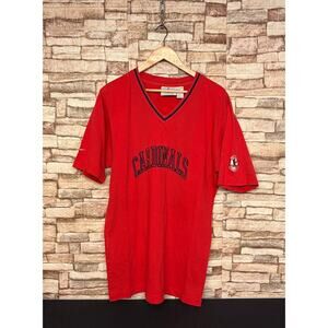 Vintage St Louis Cardinals Reebok Jersey Size L Spring Training VNeck Pullover